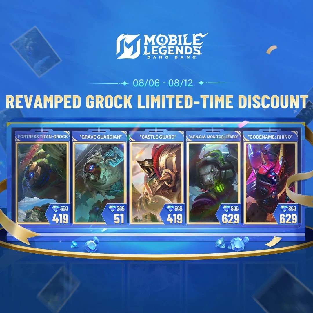Mobile Legends Patch 1.9.99: Update Agustus 2025 Hadirkan Grock Revamp, Skin Baru, Event Gratis, dan Banyak Lagi!