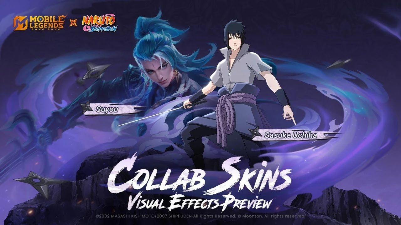 MLBB x Naruto: Skin Suyou “Sasuke Uchiha” Tampil Keren dengan Chidori & Susano’o!