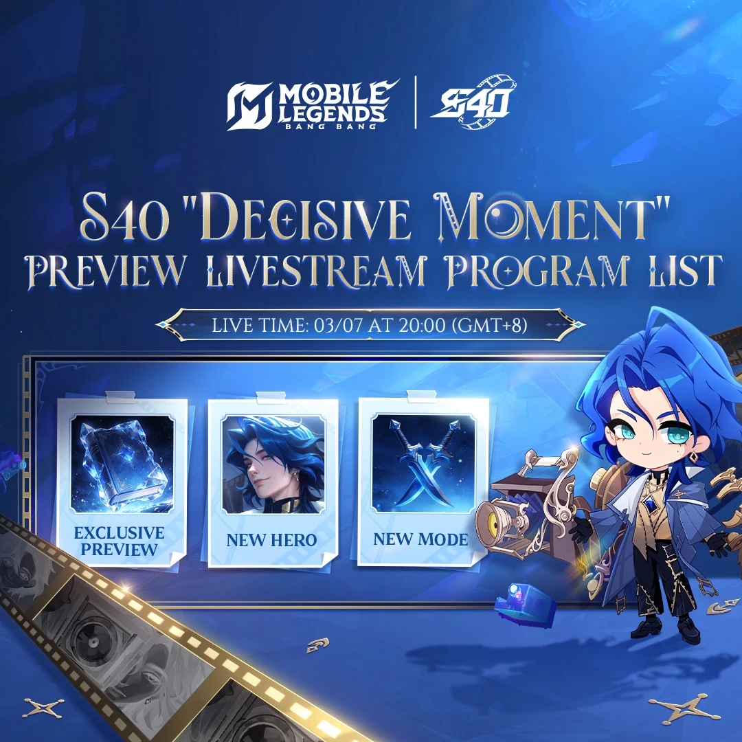 Patch S40 “Decisive Moment” Resmi Rilis 11 Maret! Hero Baru, Mode Baru, dan Update Besar MLBB