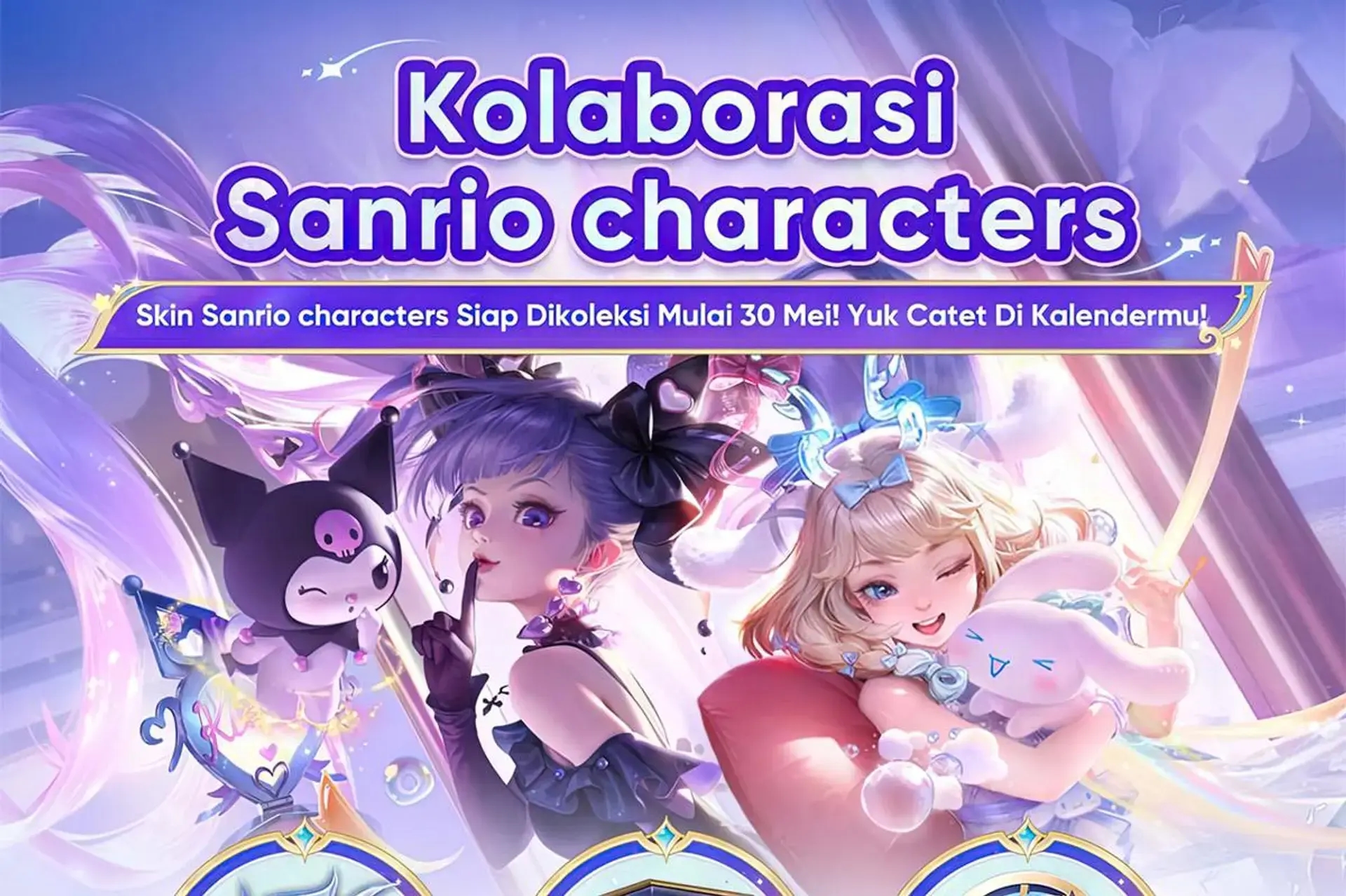 Bocoran Skin Kolaborasi Honor of Kings x Sanrio: Cinnamoroll, Kuromi, dan Banyak Lagi!