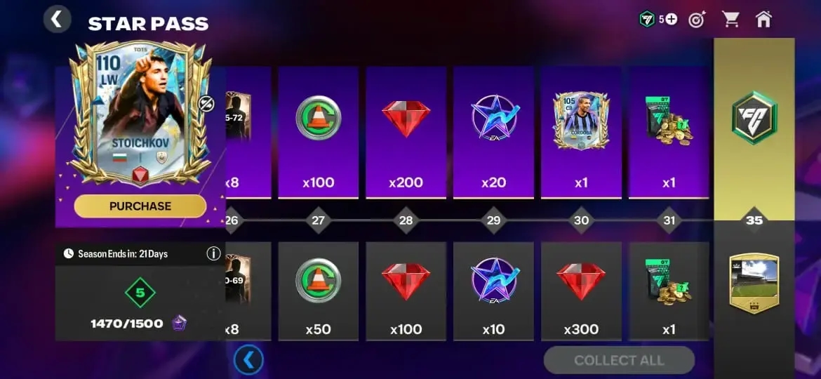 Update Star Pass FC Mobile Mei 2025: Hadirkan Reward TOTS dan Pemain 110 OVR Hristo Stoichkov!