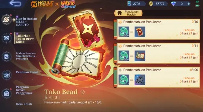 Event Premium Supply MLBB x Naruto Phase 1 Dimulai! Begini Cara Klaim Voucher of Flame
