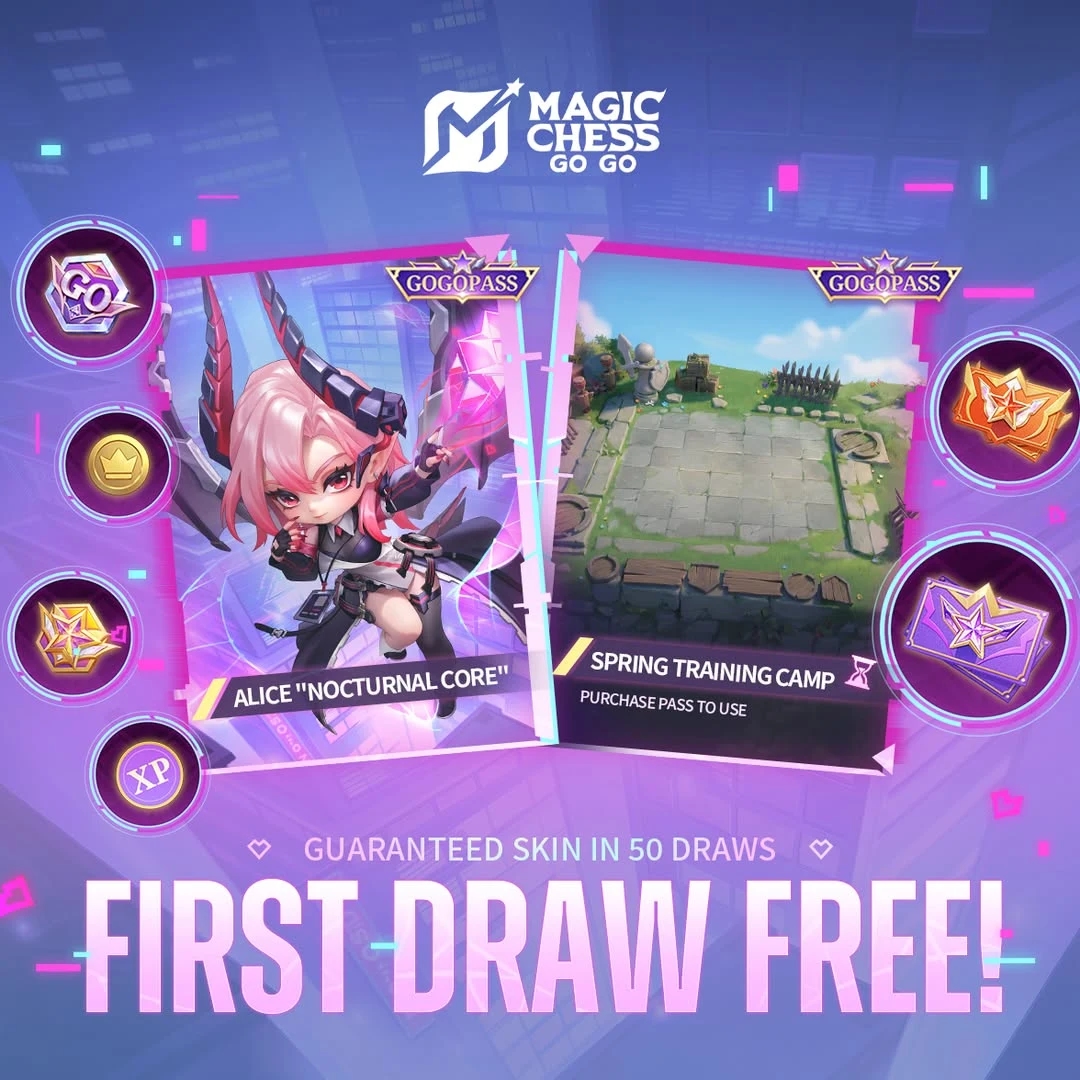 Alice “Nocturnal Core” Resmi Hadir! Skin Go Go Pass Maret MCGG Bisa Didapat Mulai 10 Diamond