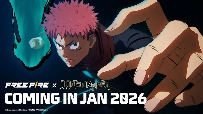 Free Fire x Jujutsu Kaisen Resmi Hadir Awal 2026! Kolaborasi Epic dengan Konten Supernatural dan Hadiah Eksklusif