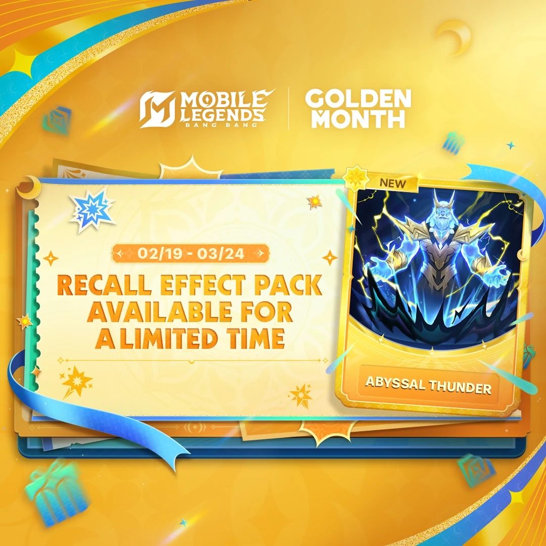 Abyssal Thunder Recall Effect Pack MLBB Resmi Hadir! Efek Recall Keren Wajib Koleksi di Golden Month