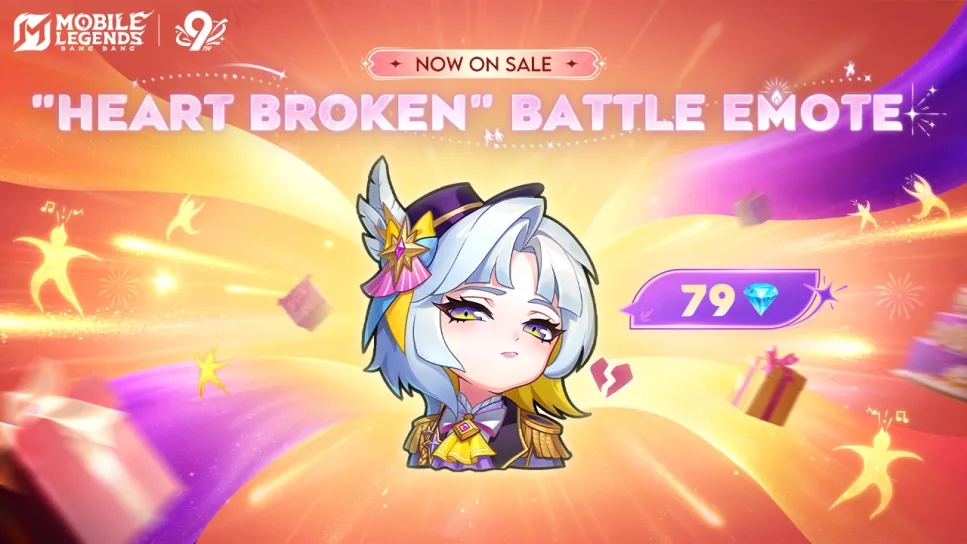 MLBB 9th Anniversary Hadirkan Battle Emote “Heart Broken”! Rayakan Cinta dan Patah Hati di Land of Dawn