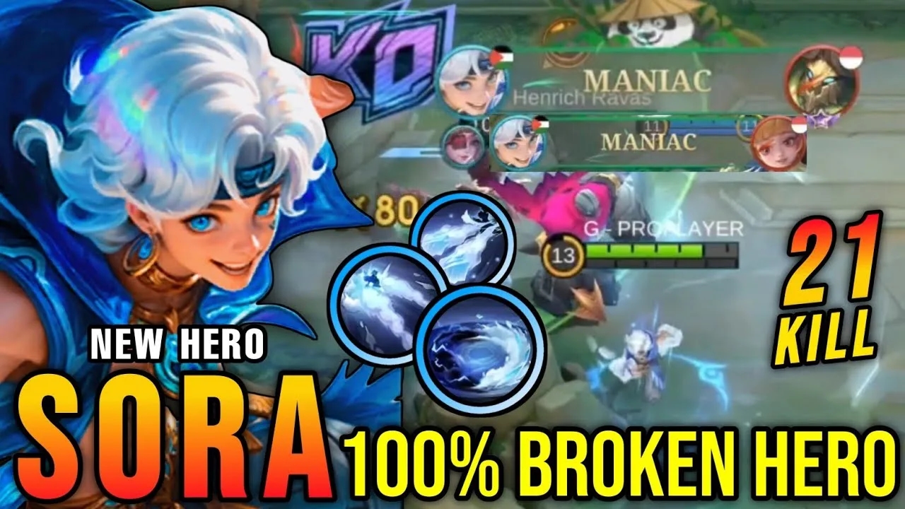 Hero Baru Sora Mobile Legends Rilis 18 Desember – Pengendali Awan dengan 3 Bentuk Kekuatan!
