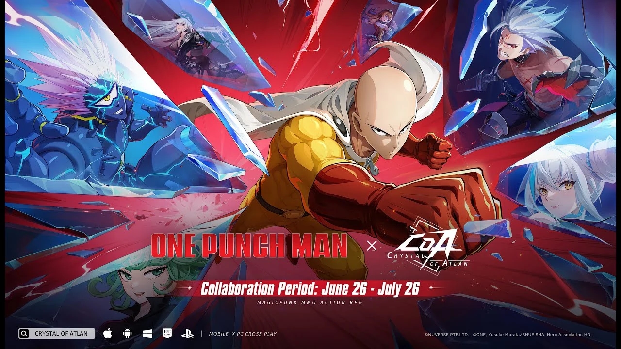 Crystal of Atlan x One-Punch Man Resmi Hadir! Kolaborasi Besar Perdana Mulai 26 Juni 2025! 👊🔥