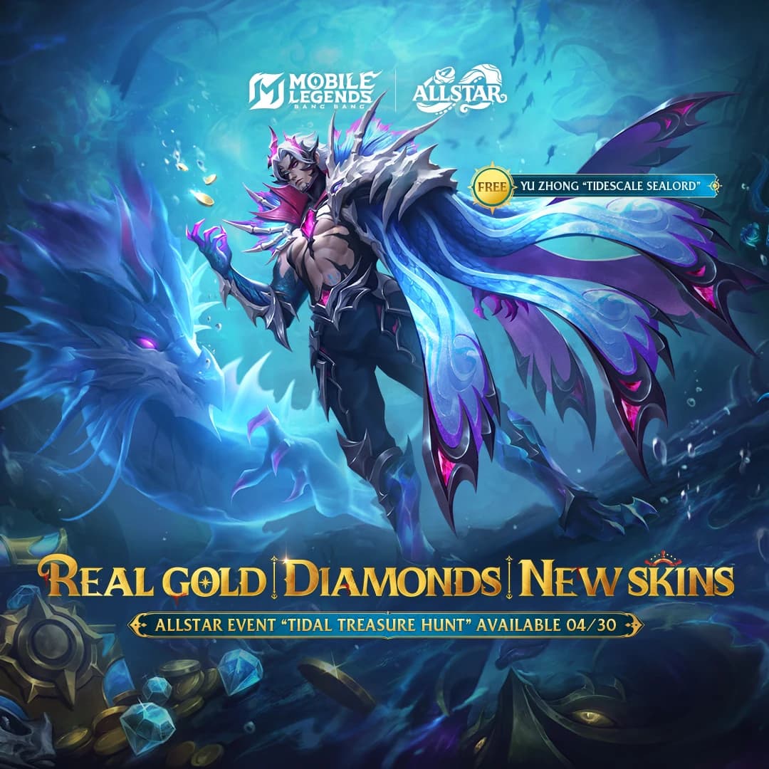 Event ALLSTAR MLBB 2026 Resmi Dimulai! Dapatkan Emas Asli, Diamond Gratis, dan Skin Yu Zhong Eksklusif