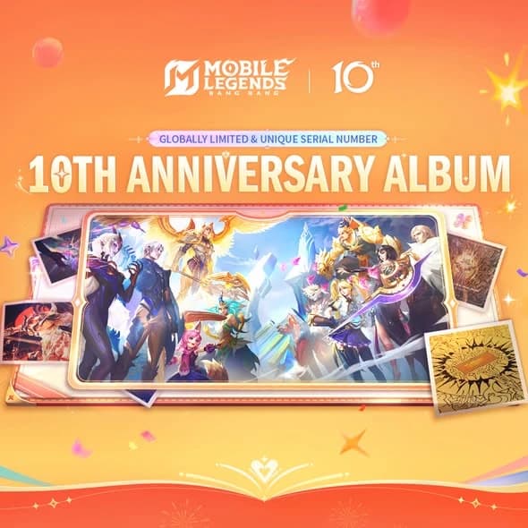 10 Tahun MLBB, Kini Jadi Kenangan! Album Anniversary Terbatas Bisa Dikoleksi Lewat Event A Decade of Legends