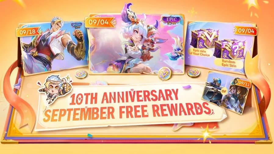 Anniversary MLBB ke-10 Dimulai! Banyak Skin Gratis Menanti, Ada Nana Stardust Dreamer hingga Skin Epic