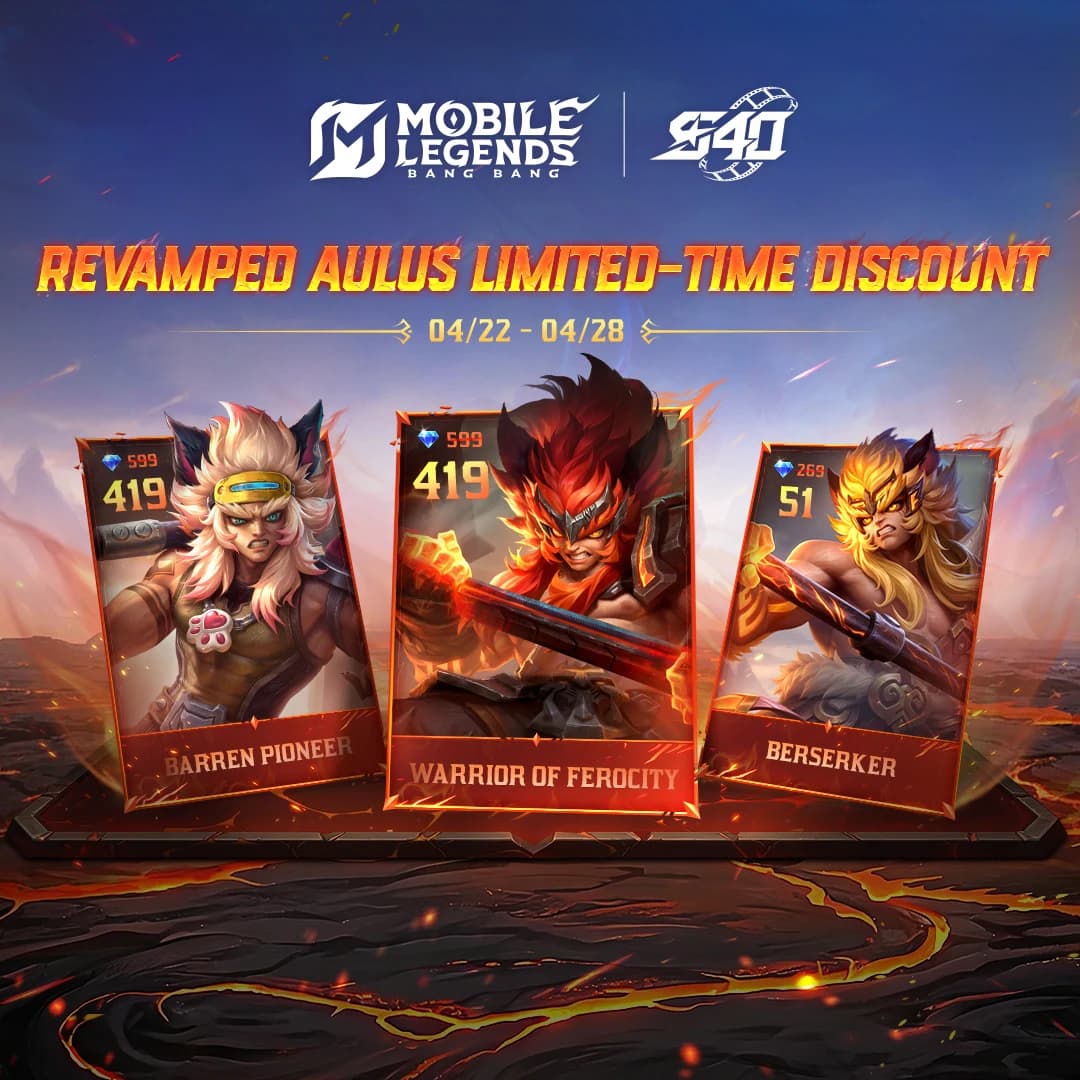 Revamp Aulus MLBB Resmi Rilis! Diskon 30% + Buff Besar Bikin Fighter Ini Makin OP