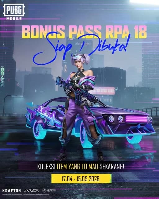 Bonus Pass 18 PUBG Mobile Resmi Hadir! Tema Sunshine & Starlight Siap Meriahkan Update Versi 4.3
