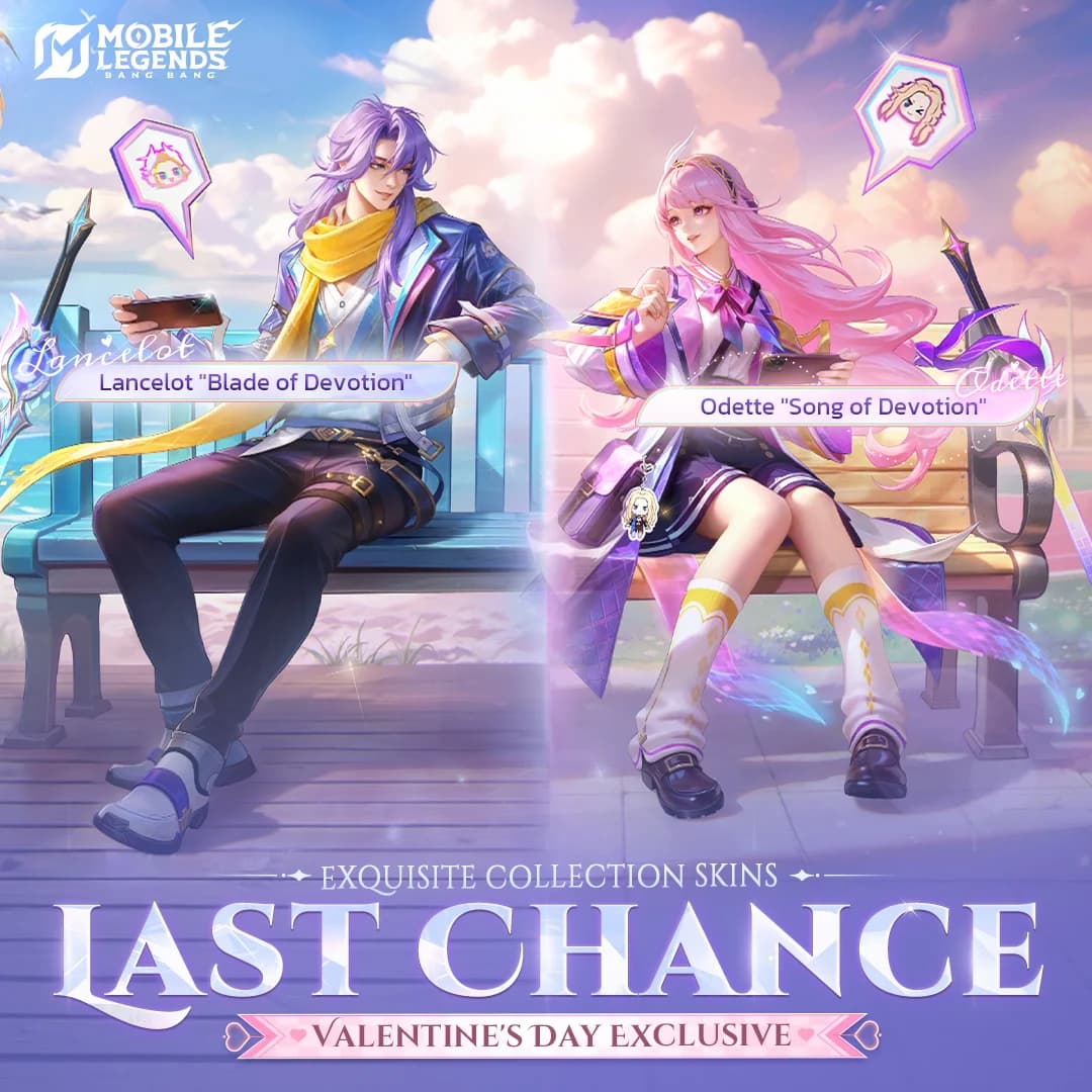 Last Chance! Skin Valentine Exquisite Collection MLBB Odette & Lancelot Segera Berakhir