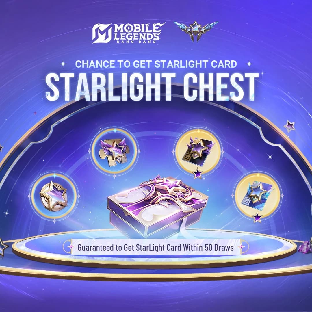 StarLight Chest MLBB Juni 2026 Resmi Hadir! Peluang Dapat Premium StarLight Card Mulai 10 Diamond