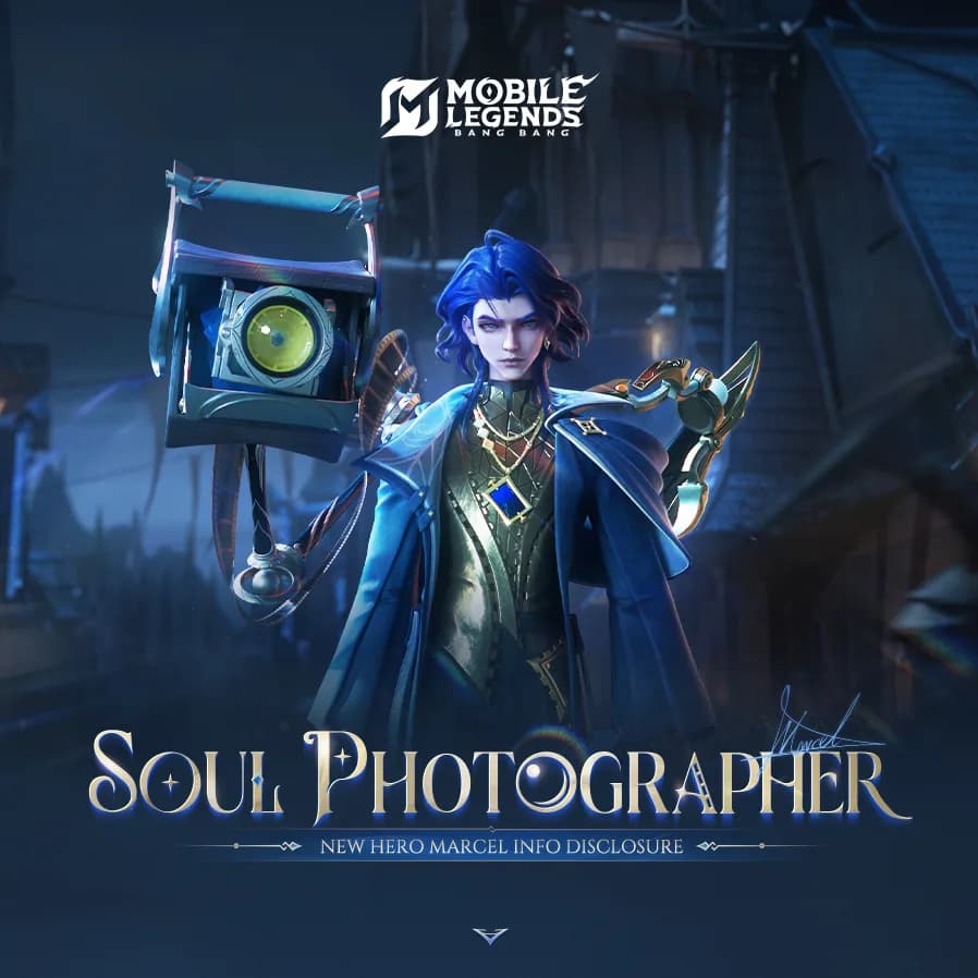 Hero Baru MLBB Marcel “Soul Photographer” Rilis 11 Maret! Bisa Bekukan Hero, Lord, dan Turret?
