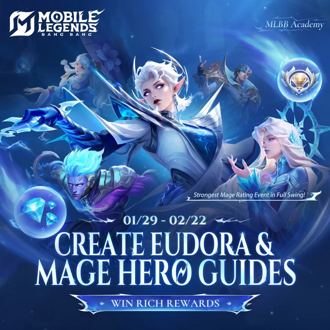 Eudora Revamp Resmi Hadir! Ikuti Event MLBB Academy dan Raih Diamond Gratis