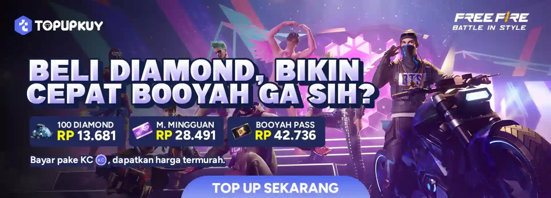 Top Up Diamond Free Fire Murah & Cepat di TopupKuy – Booyah Tanpa Batas! 🔥