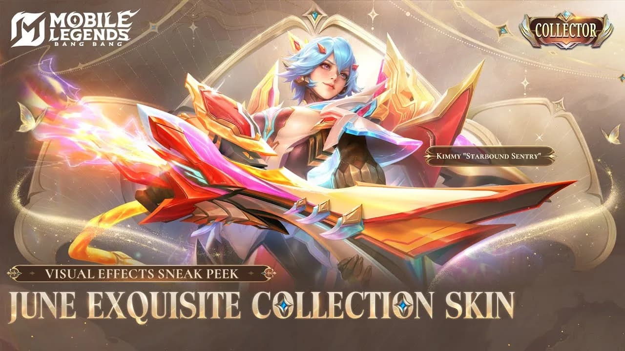 MLBB Juni 2026: Collector Kimmy “Starbound Sentry” Resmi Hadir di Exquisite Collection, Diskon Draw 50% dan Deretan Skin Langka Kembali!