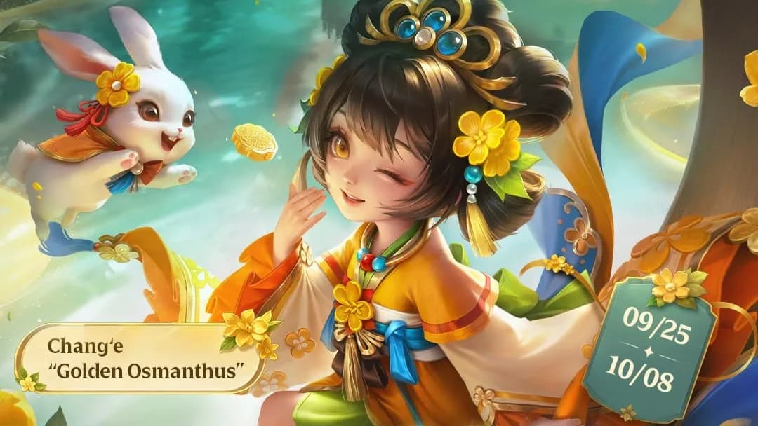 Chang’e “Golden Osmanthus” Cuma 60 Diamond! Skin Elite MLBB Diskon Terbatas hingga 8 Oktober