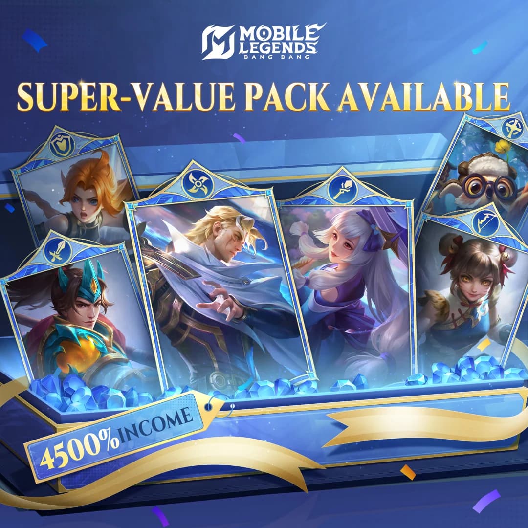 Promo Pack MLBB Mei 2026: Bonus Hingga 4500%! Dapat Hero, Diamond, dan Trial Skin Sekaligus