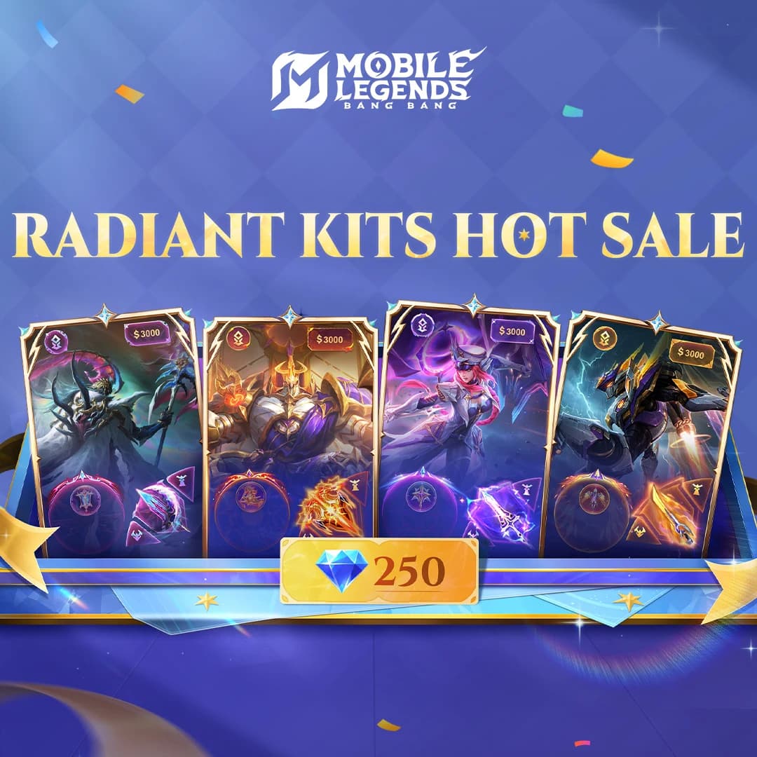 Radiant Kits MLBB Resmi Rilis! Upgrade Skin Legend Jadi Lebih Mewah Hanya 250 Diamond