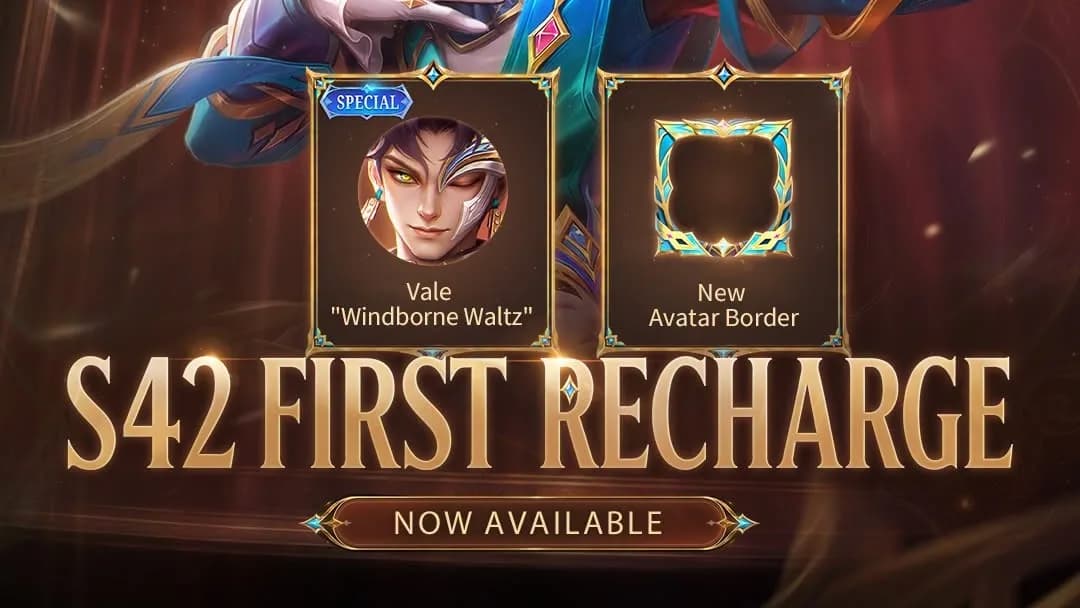 First Recharge MLBB S42 Dimulai! Vale “Windborne Waltz” Cuma 100 Diamond, Avatar Border Bisa Gratis
