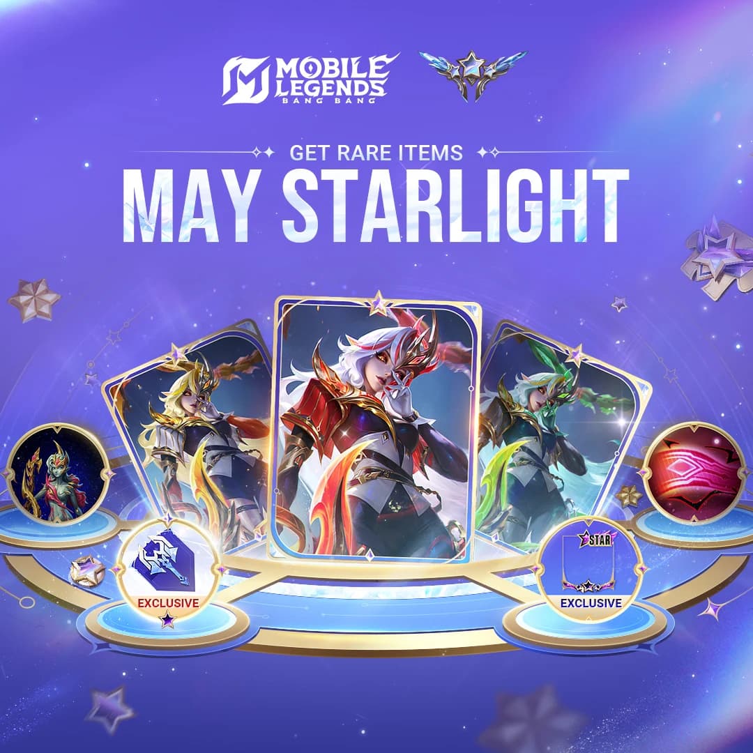 StarLight Mei 2026 MLBB Resmi Hadir! Dapatkan Skin Eksklusif Obsidia “Magitech Wraith” dan Banyak Bonus Premium